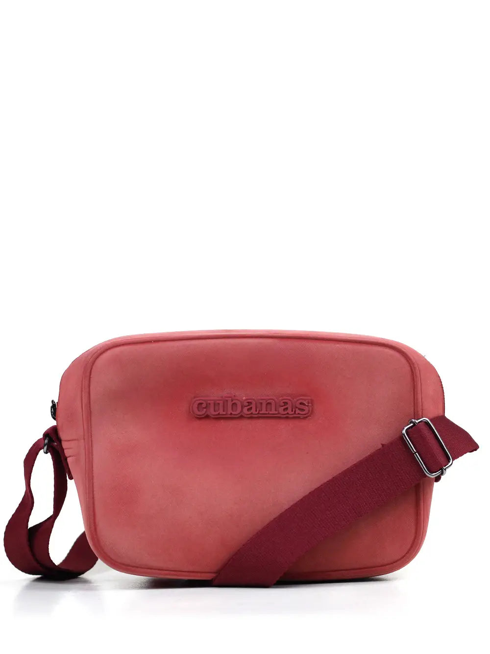 Mala Vermelha com Acabamento Nobuck e Alça Tiracolo