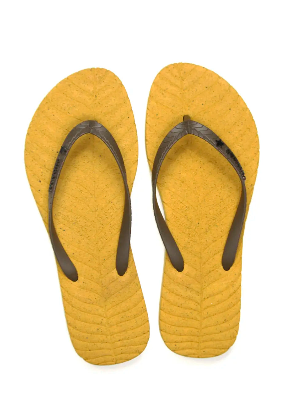Chinelo Amarelo com Tira Preta