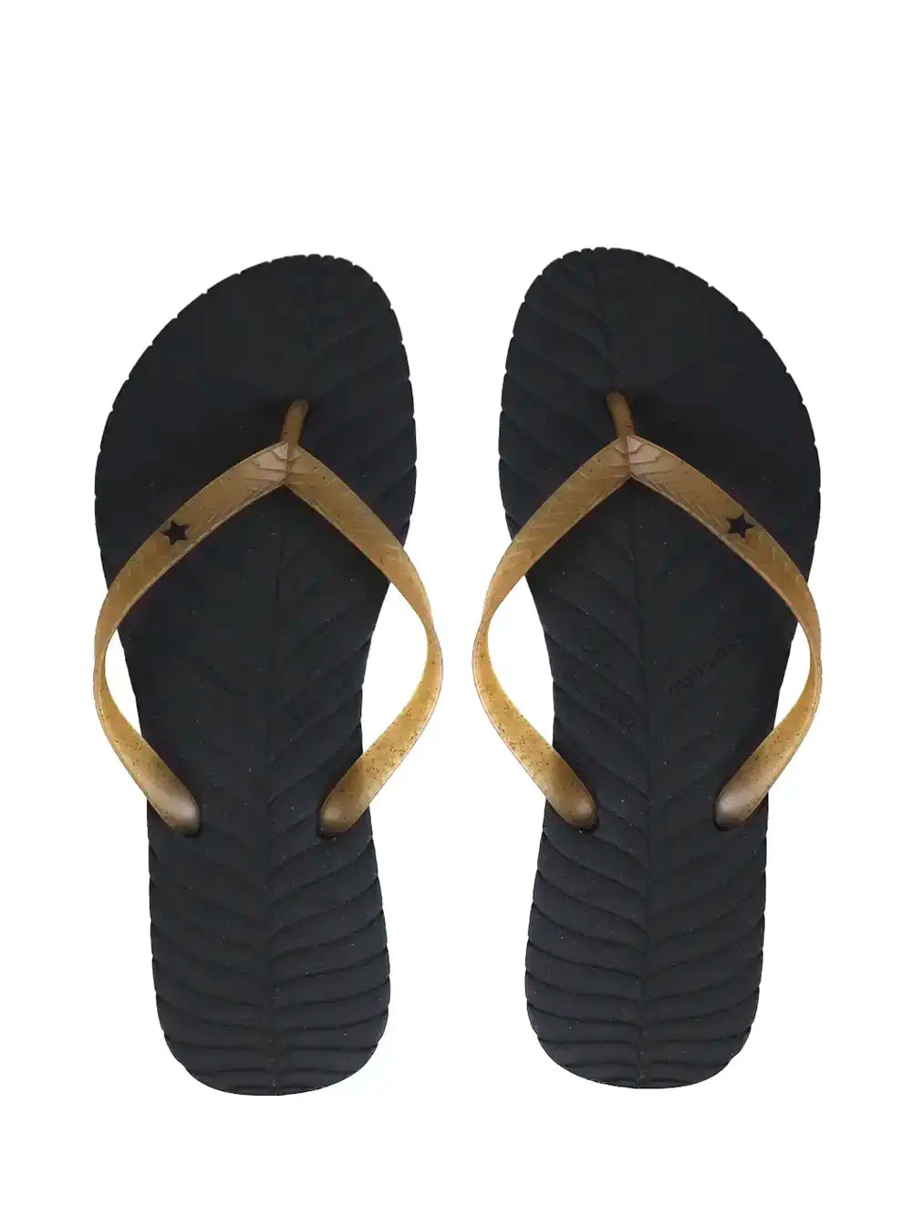 Chinelo Preto com Tira Camel