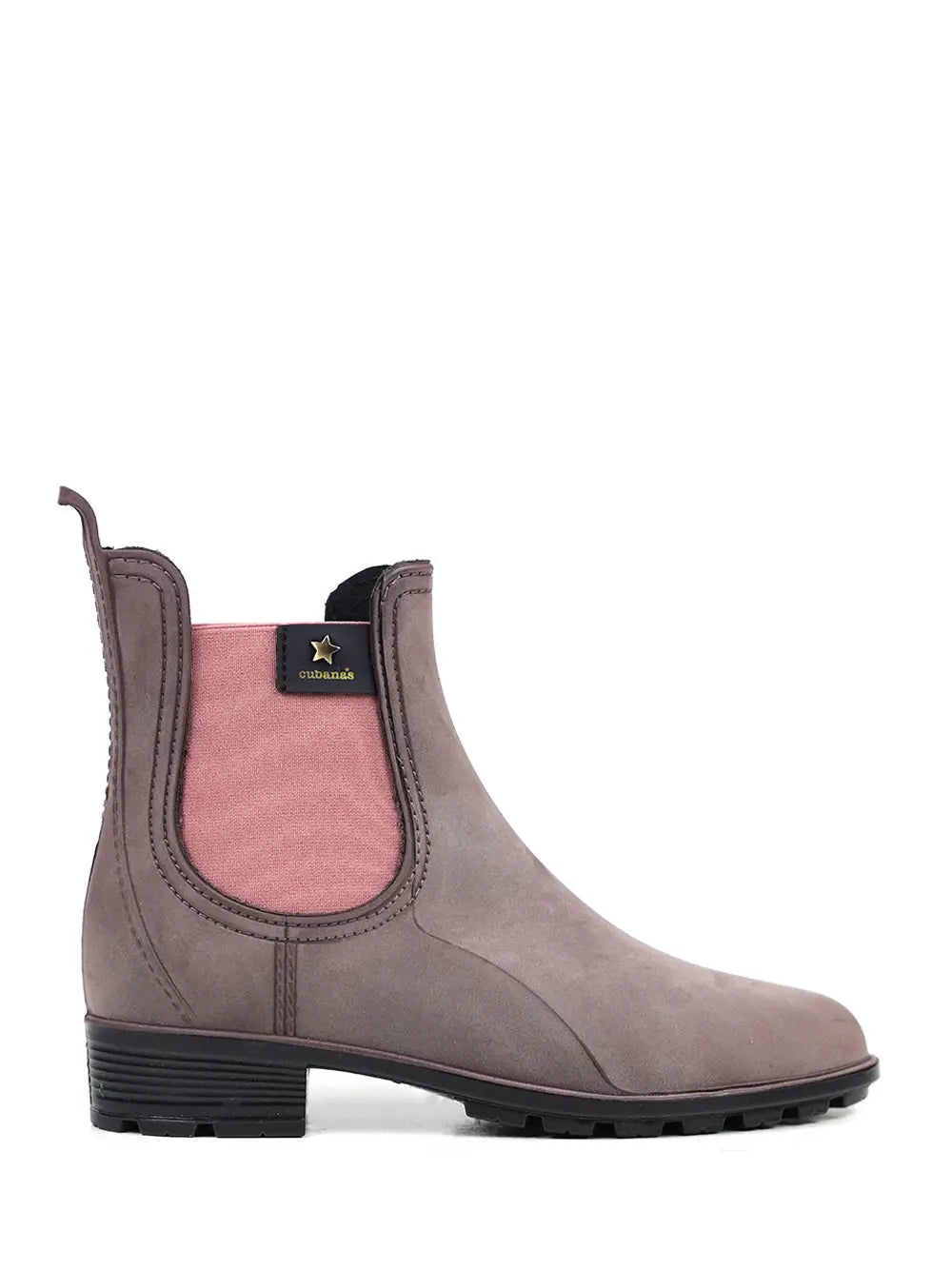 Pink Rain Boot with Nubuck Finish