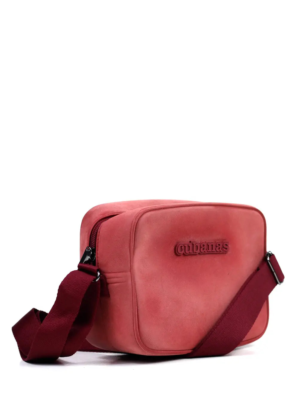 Mala Vermelha com Acabamento Nobuck e Alça Tiracolo