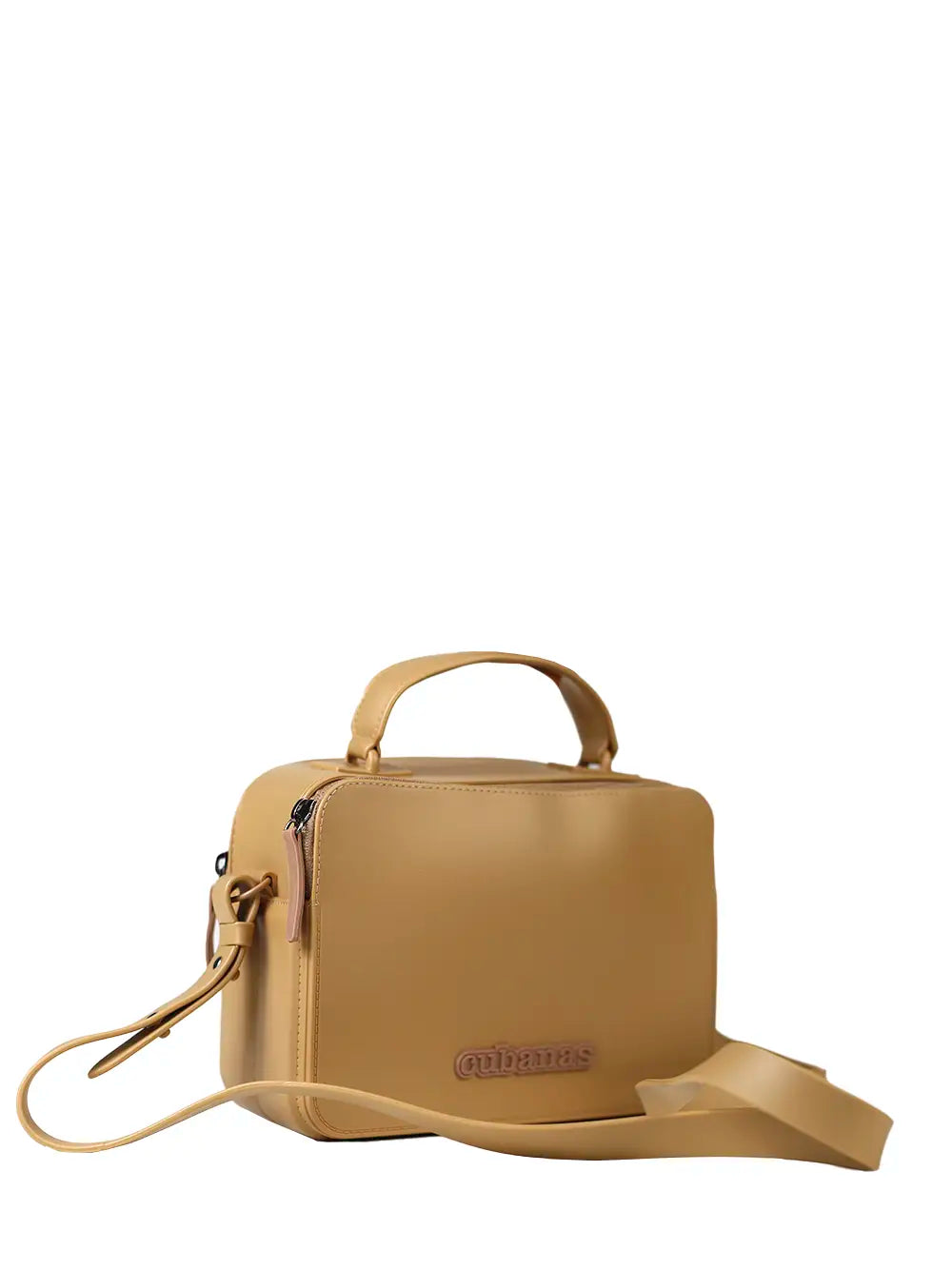 Mala em PVC Beige e Alça Tiracolo