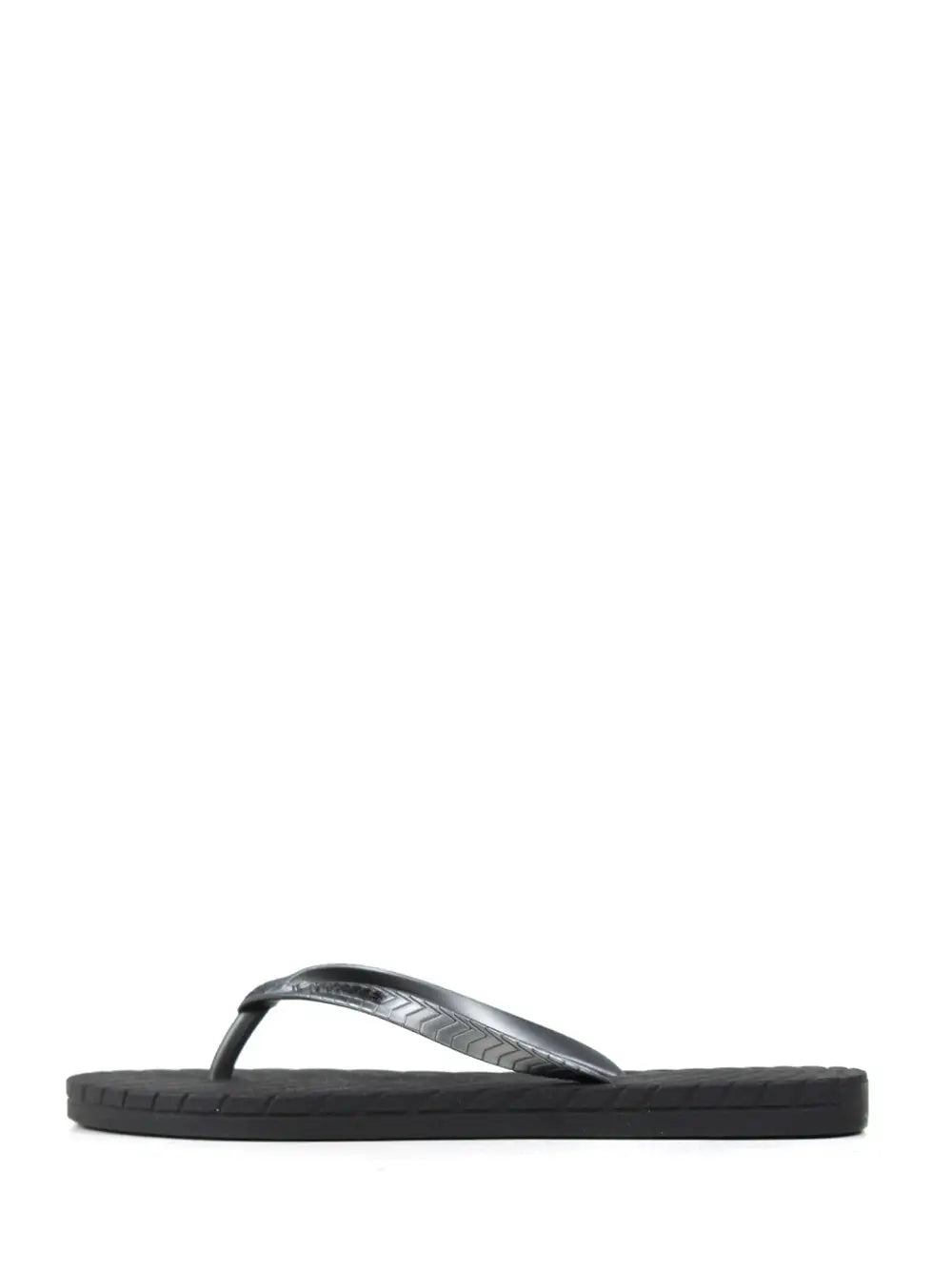 Chinelo Preto com Tira Prata