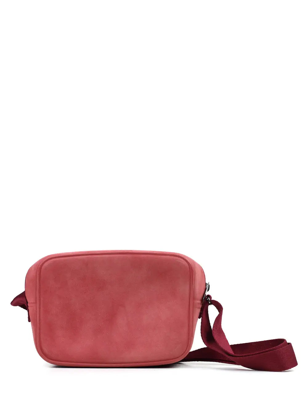 Mala Vermelha com Acabamento Nobuck e Alça Tiracolo