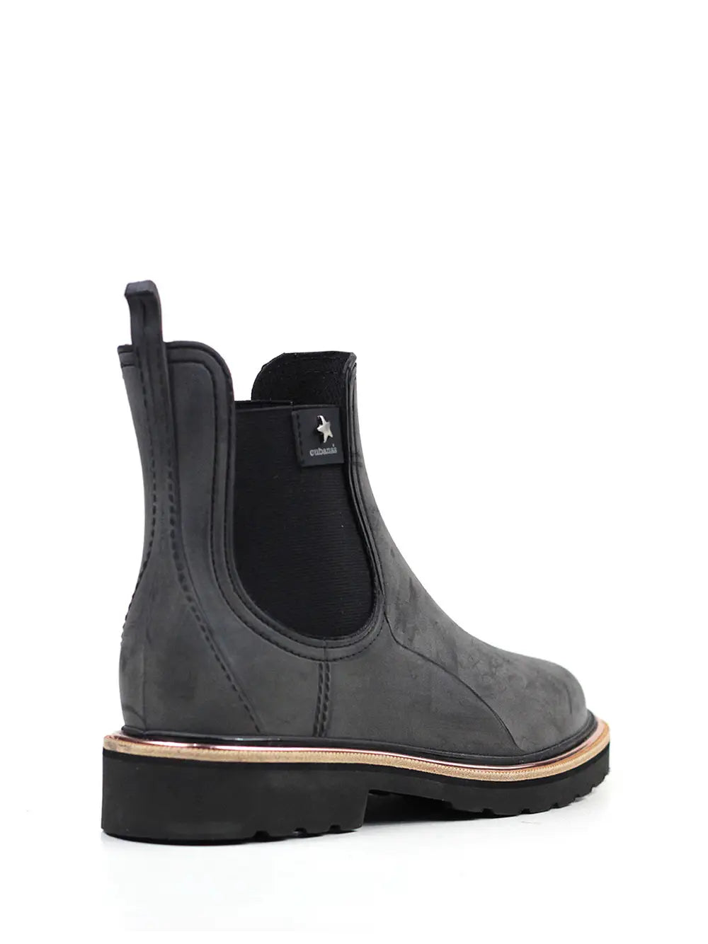 Galocha Dusk Preta com Acabamento Nobuck