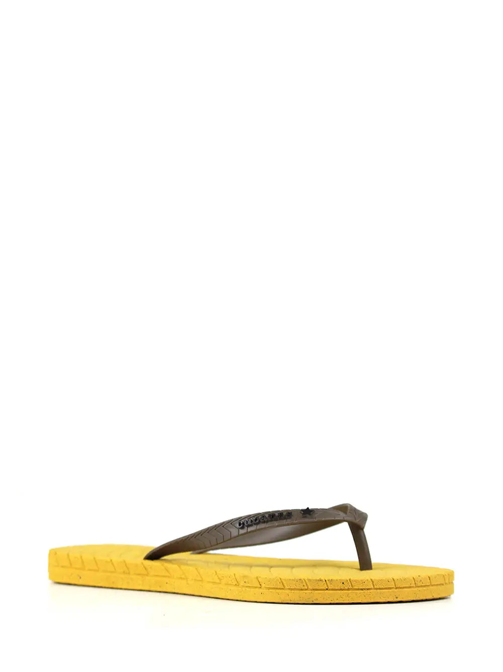 Chinelo Amarelo com Tira Preta