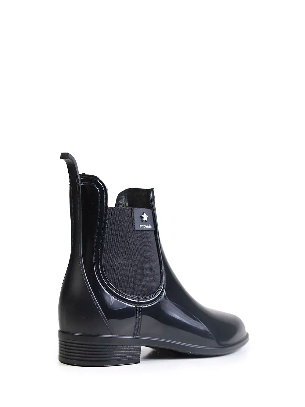 Galocha Preta e Sola Tratorada