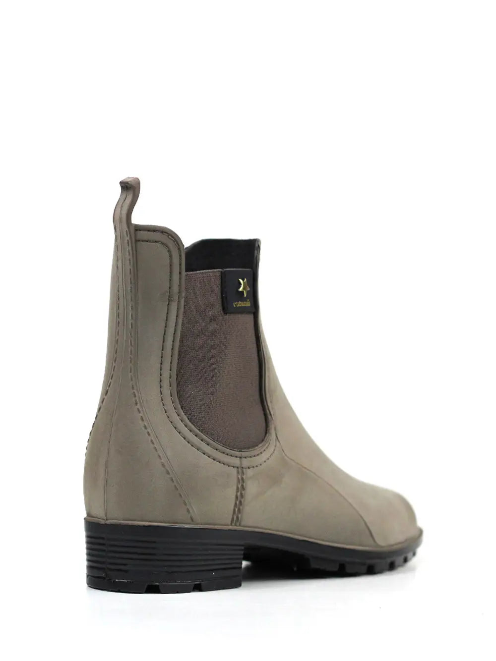 Galocha Castanha com Acabamento Nobuck