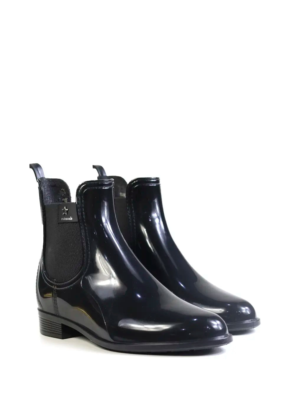 Galocha Preta e Sola Tratorada