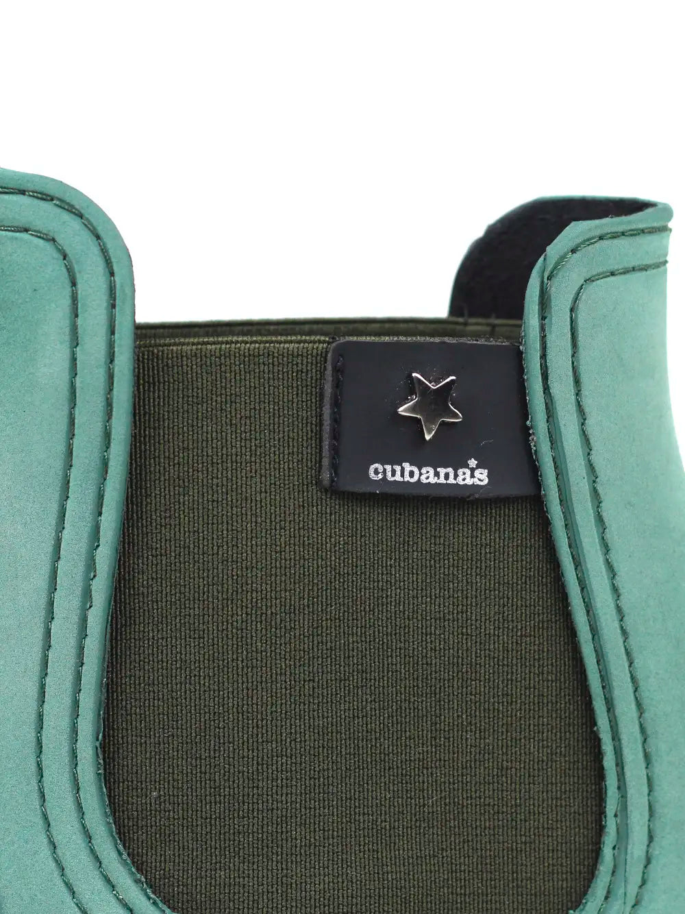 Galocha Verde com Acabamento Nobuck