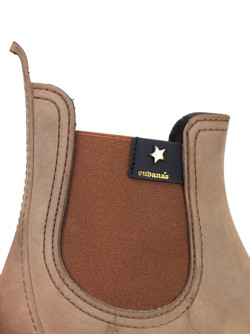 Camel Rain Boot with Nubuck Finish