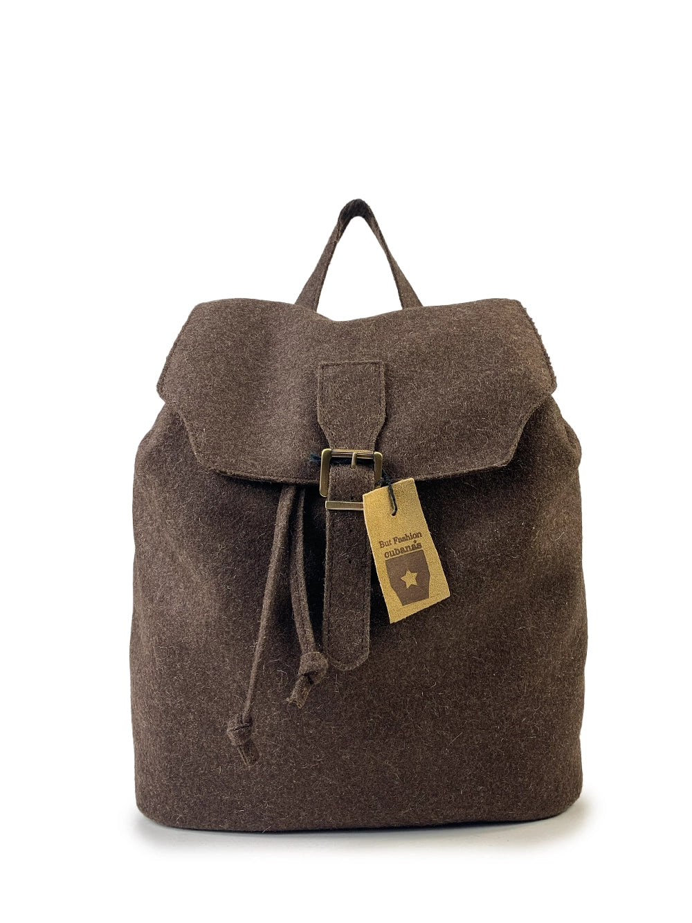 Mochila em Burel Castanho